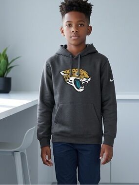 NWT Outer Stuff Child’s Black Jacksonville Jaguars Football Hoodie NFL - Size L